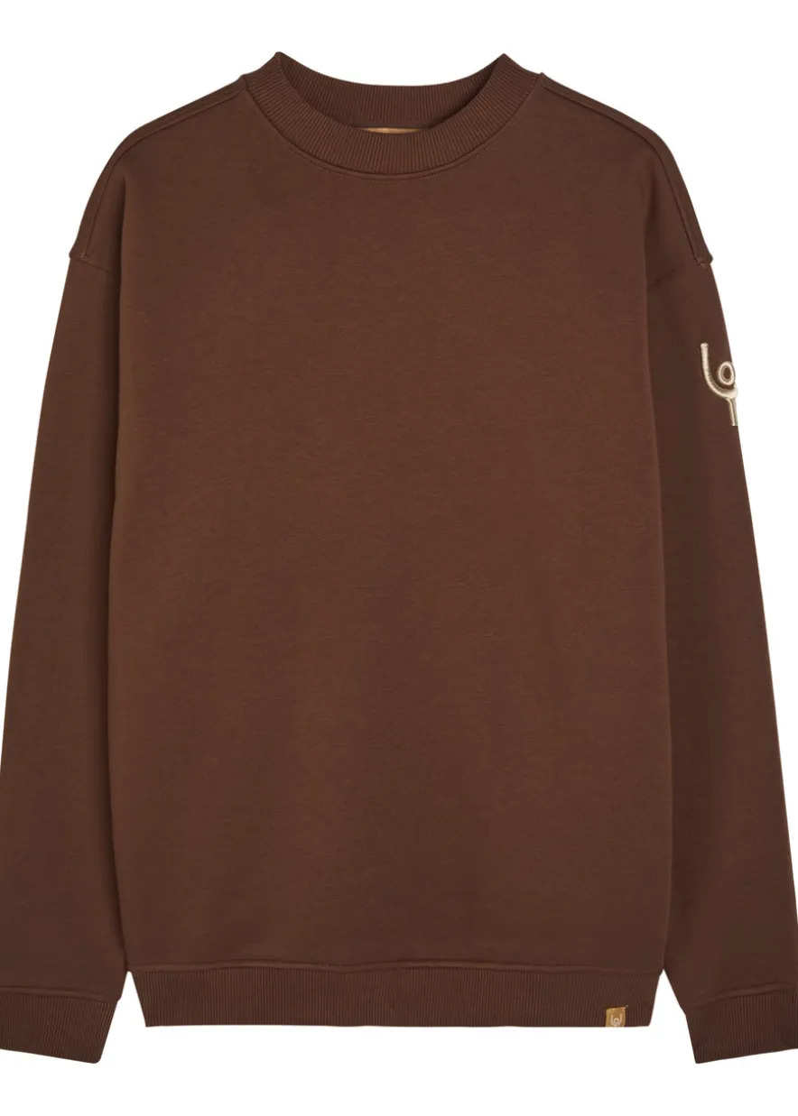 Pleatling logo-embroidered cotton sweatshirt