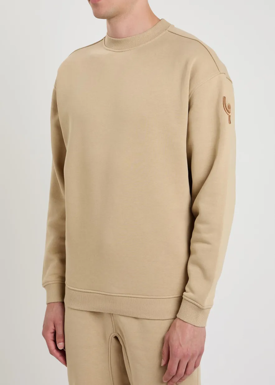 Pleatling logo-embroidered cotton sweatshirt