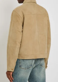 Pocket suede overshirt
