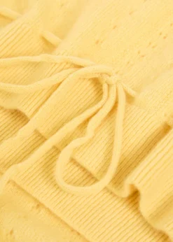 Pointelle cashmere top