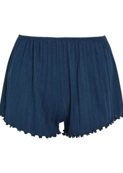 Pointelle-knit shorts