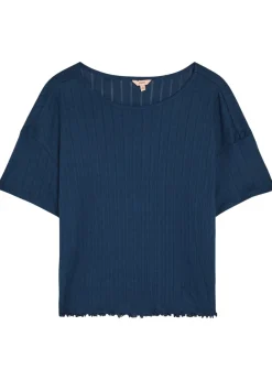 Pointelle-knit T-shirt