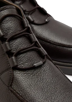 Polacco grained leather shoes