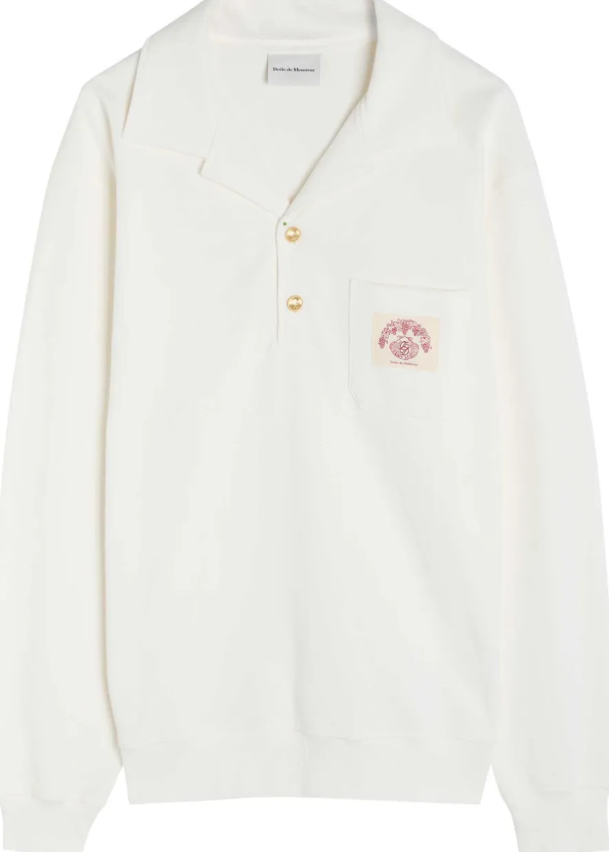 Polo D Miroir Shell piqué cotton polo shirt