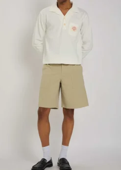 Polo D Miroir Shell piqué cotton polo shirt