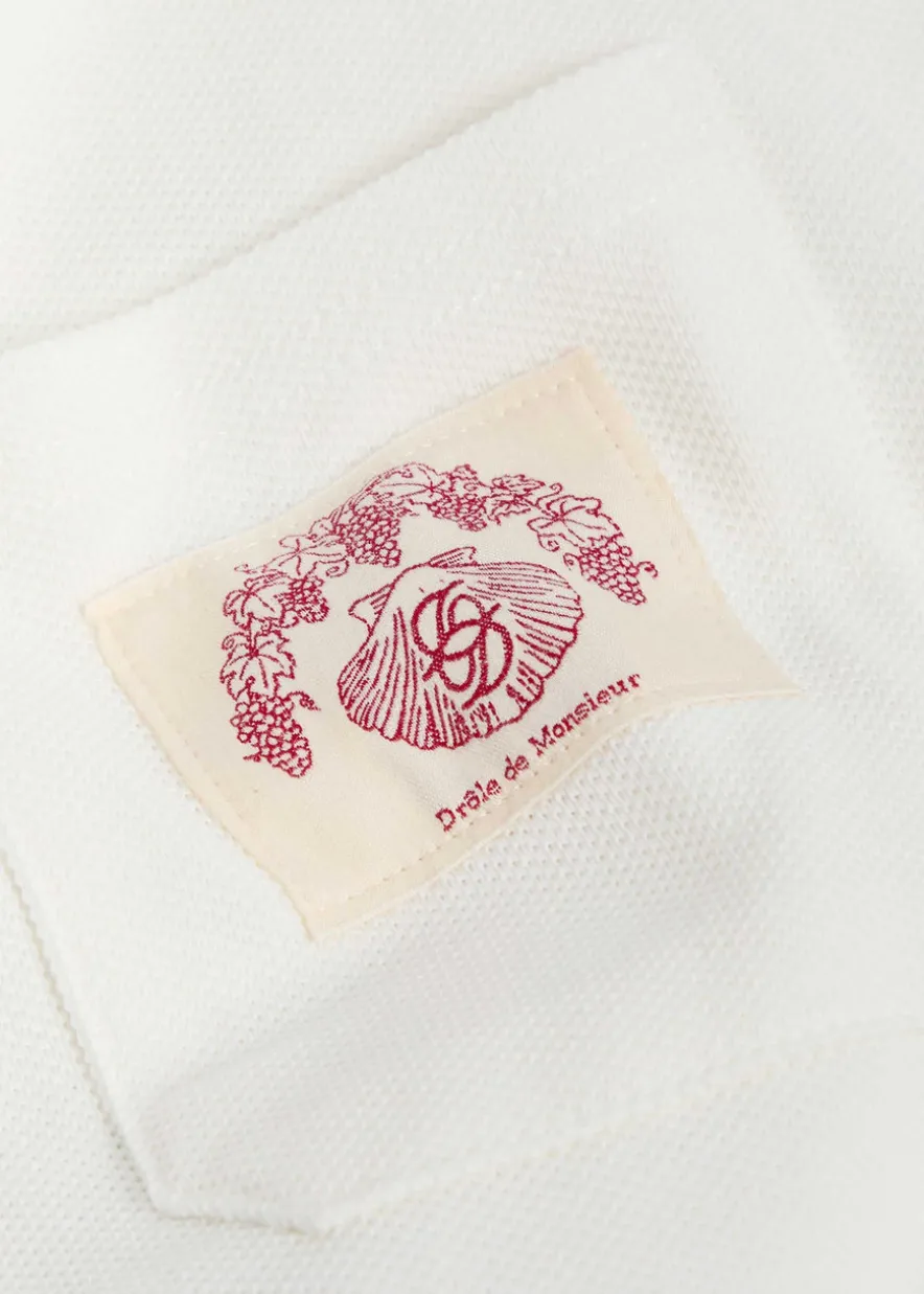 Polo D Miroir Shell piqué cotton polo shirt