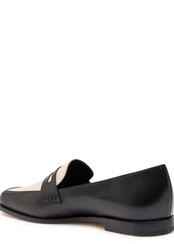 Polonoff two-tone leather loafers