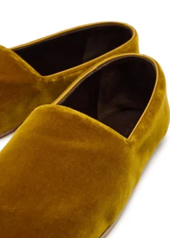 Ponti velvet slipper flats
