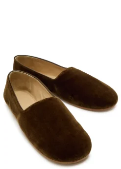 Ponti velvet slipper flats