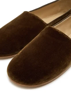 Ponti velvet slipper flats