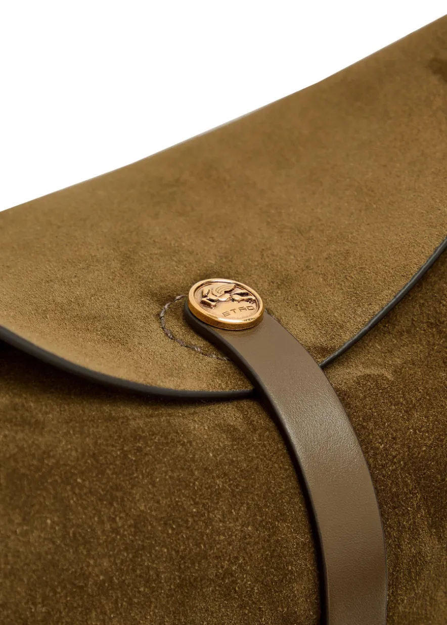 Pony medium fringed suede cross-body bag