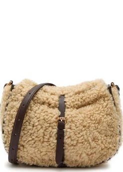 Pony shearling cross-body bag