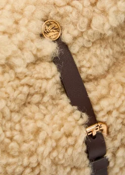 Pony shearling cross-body bag