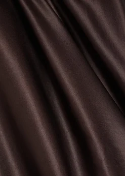 Portia asymmetric stretch-silk midi dress