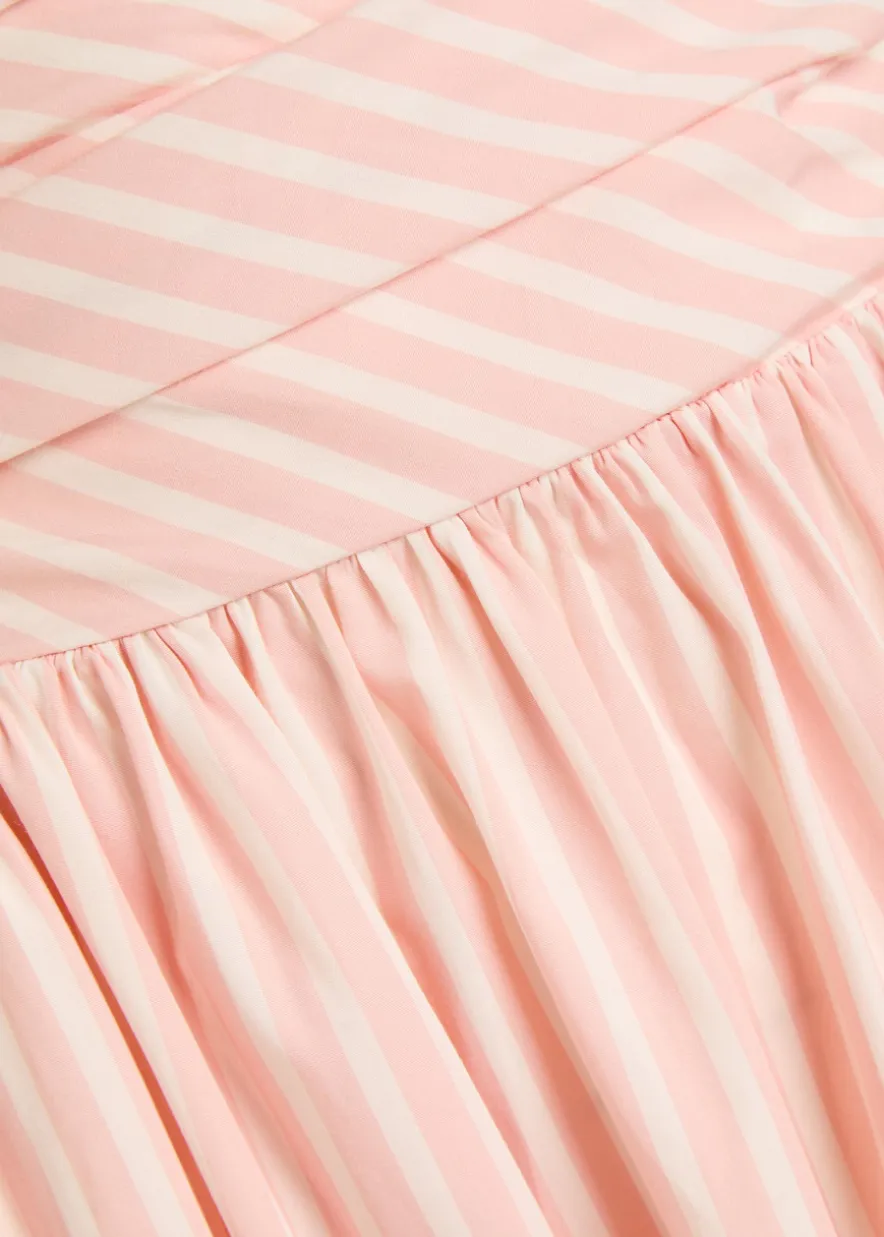 Portlligat striped cotton-poplin maxi dress
