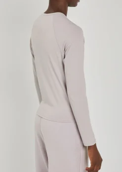 Pose ribbed jersey top
