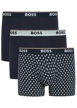 Power stretch-cotton boxer trunks - set of three