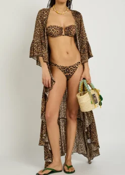 Prague leopard-print bikini bottoms