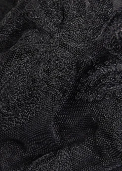 Précieuse floral-embroidered tulle underwired bra