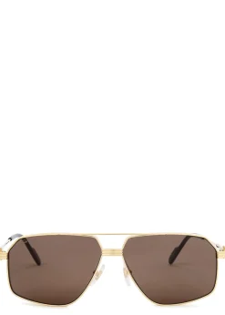Première De Cartier aviator-style sunglasses