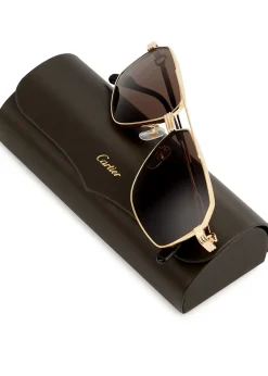 Première De Cartier aviator-style sunglasses