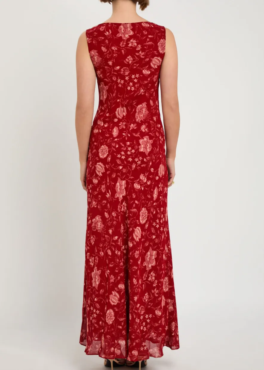 Prescott floral-print chiffon maxi dress