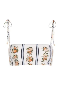 Primavera floral-print bikini top