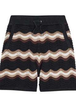 Primavera wavy crochet cotton shorts