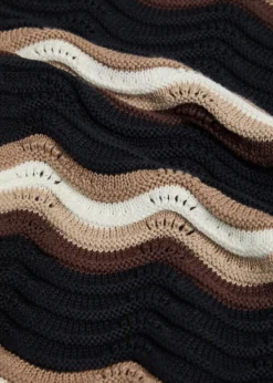 Primavera wavy crochet cotton shirt