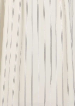 Primrose striped cotton midi dress