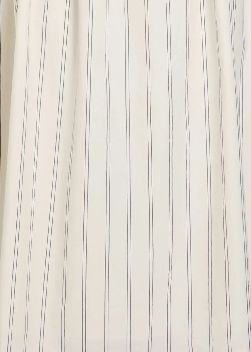 Primrose striped cotton midi dress