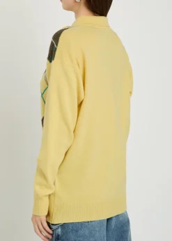 Pringle argle wool polo jumper