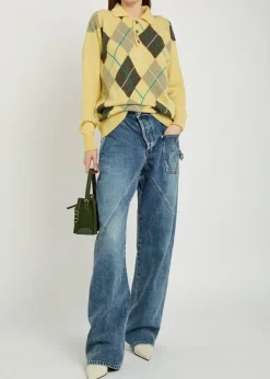 Pringle argle wool polo jumper