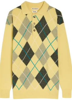 Pringle argle wool polo jumper