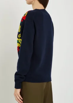 Pringle floral wool jumper