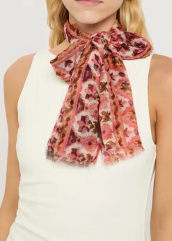 Printed cashmere scarf