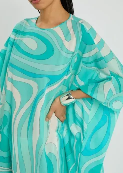 Printed cotton kaftan