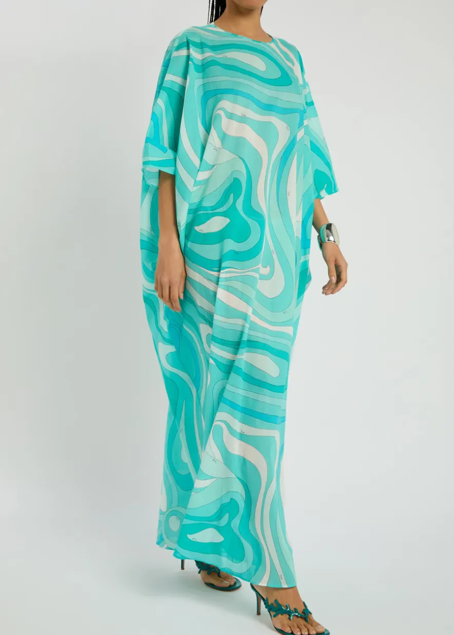 Printed cotton kaftan