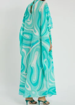 Printed cotton kaftan