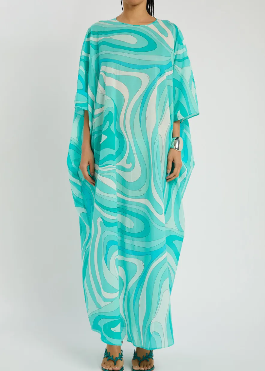 Printed cotton kaftan
