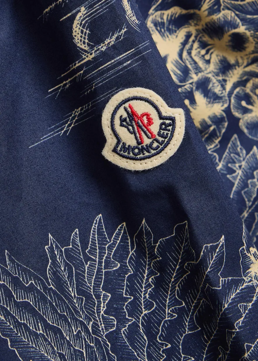 Printed cotton-poplin shirt