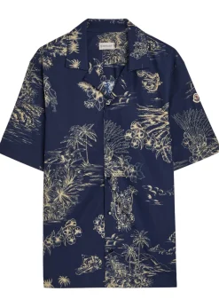 Printed cotton-poplin shirt
