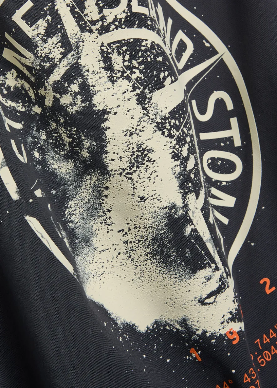 Printed cotton sweatshirt