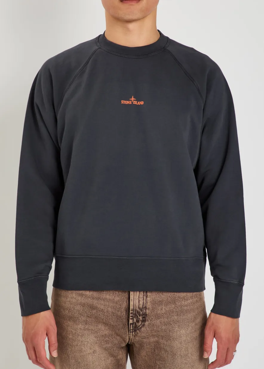Printed cotton sweatshirt