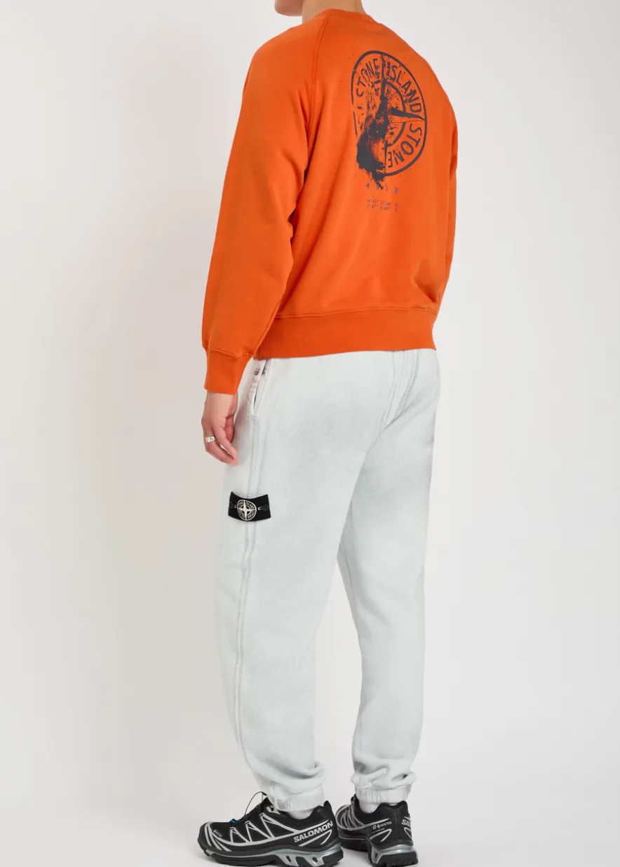 Printed cotton sweatshirt