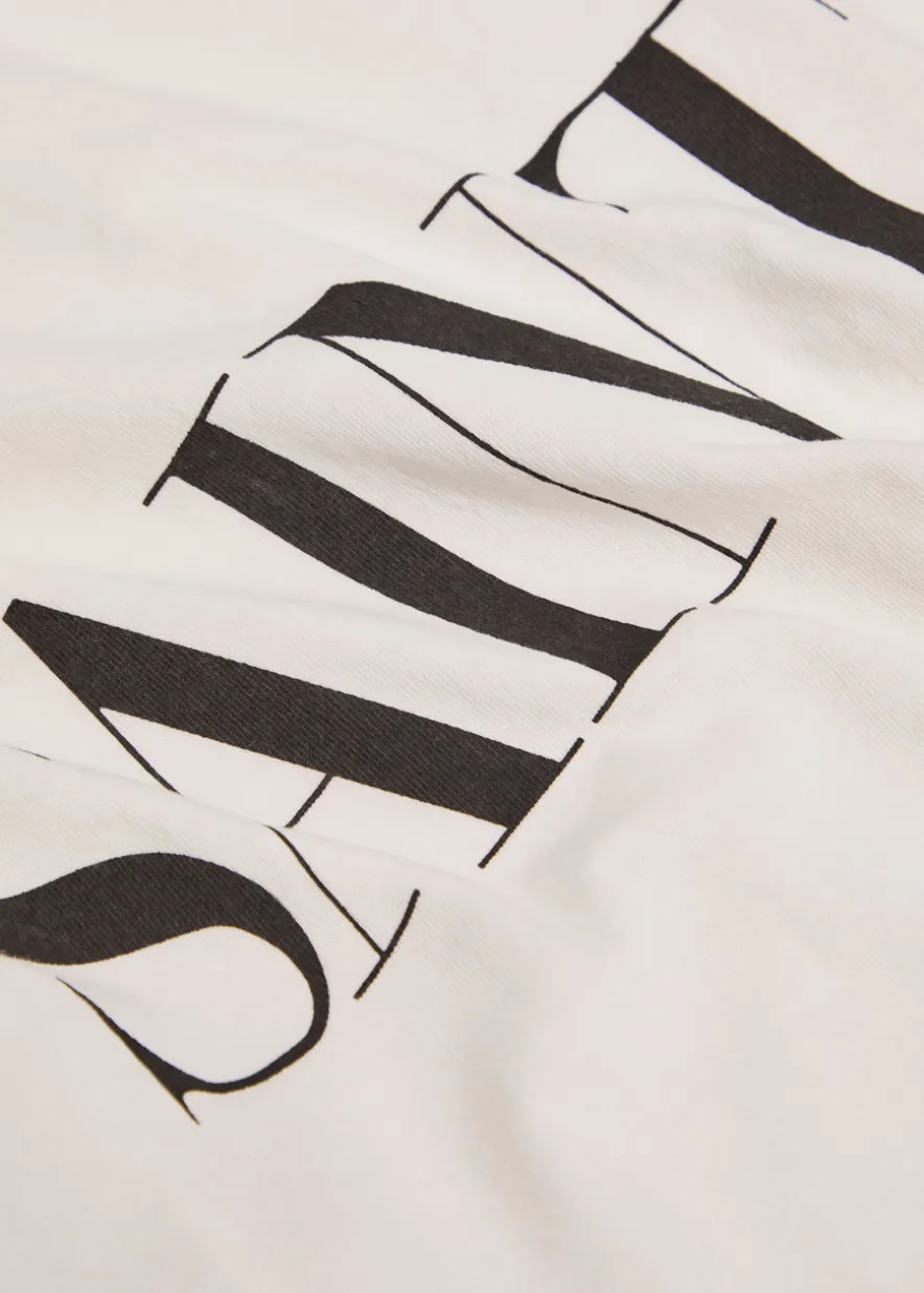 666 printed cotton top