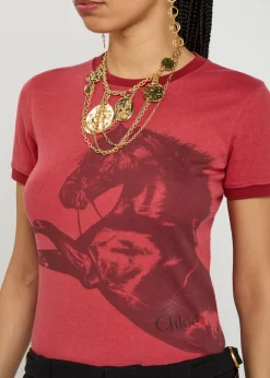 Printed cotton T-shirt