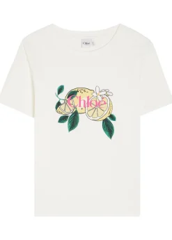 Printed cotton T-shirt