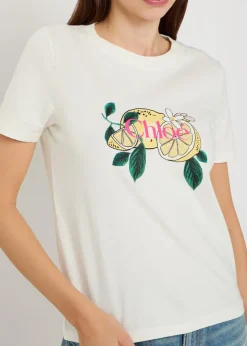 Printed cotton T-shirt