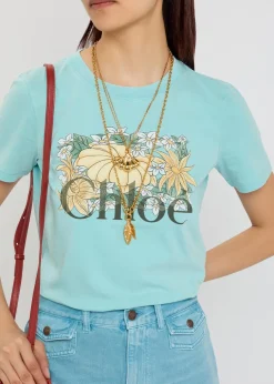 Printed cotton T-shirt